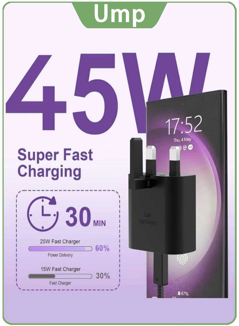 Ump Official 45W Super Fast Charger with Type C Cable 1M，for samsung - Image 4