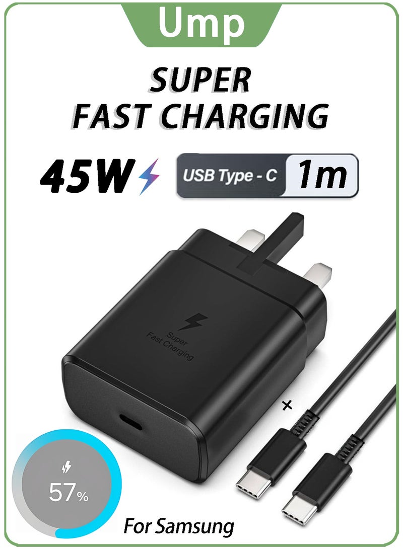 Ump Official 45W Super Fast Charger with Type C Cable 1M，for samsung - Image 1