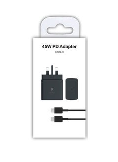 Ump 45W Travel Adapter for Samsung Super-Fast Charging (UK Plug with USB Type-C Cable)  - Image 1