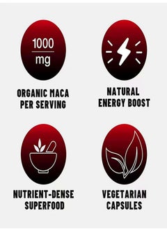 Wins Town Organic Maca Root Powder Capsules 1900 mg with Ashwagandha  Ginseng   Tribulus  Maca Root Extract Supplement for Men and Women  Vegan Pills  60 Capsules  - Image 5