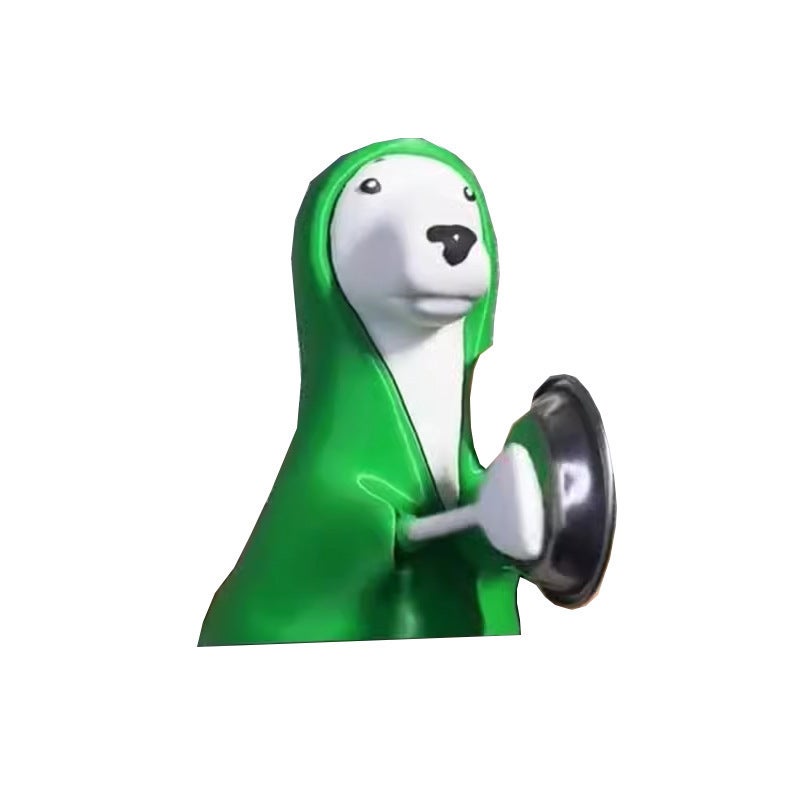 Green Funny Barking Dog Toy Prank Gag - Image 1