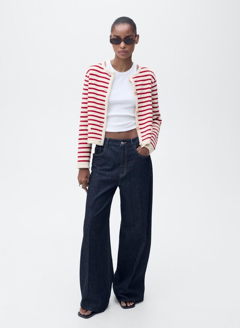 MANGO Stripped Knit Cardigan  - Image 5