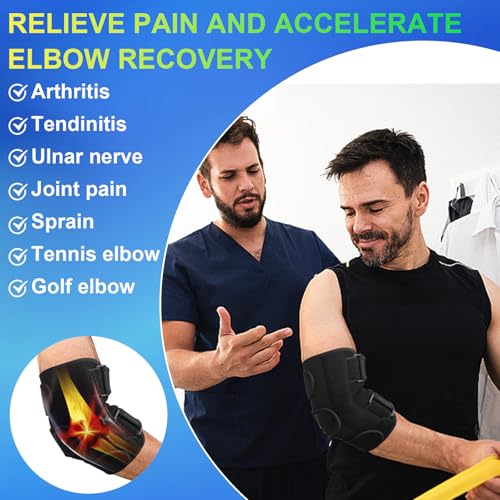 Yasdyri Elbow Brace for Ulnar Nerve Entrapment Splint, Elbow Splint, Cubital Tunnel Brace for Sleeping, Cubital Tunnel Syndrome Adjustable Stabilizer Elbow Support Fits for Men and Women 1 PCS - Image 4