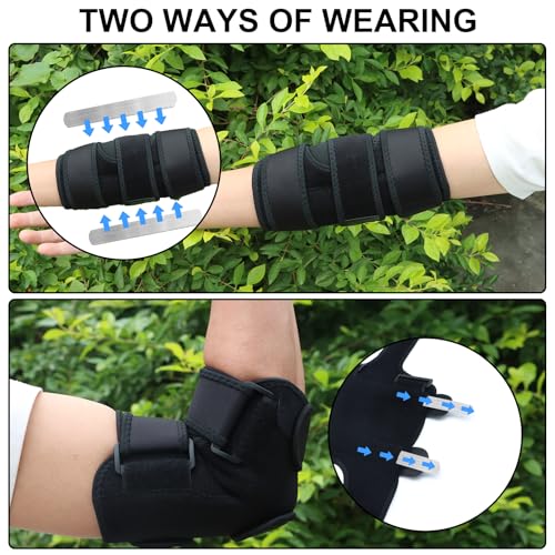 Yasdyri Elbow Brace for Ulnar Nerve Entrapment Splint, Elbow Splint, Cubital Tunnel Brace for Sleeping, Cubital Tunnel Syndrome Adjustable Stabilizer Elbow Support Fits for Men and Women 1 PCS - Image 3