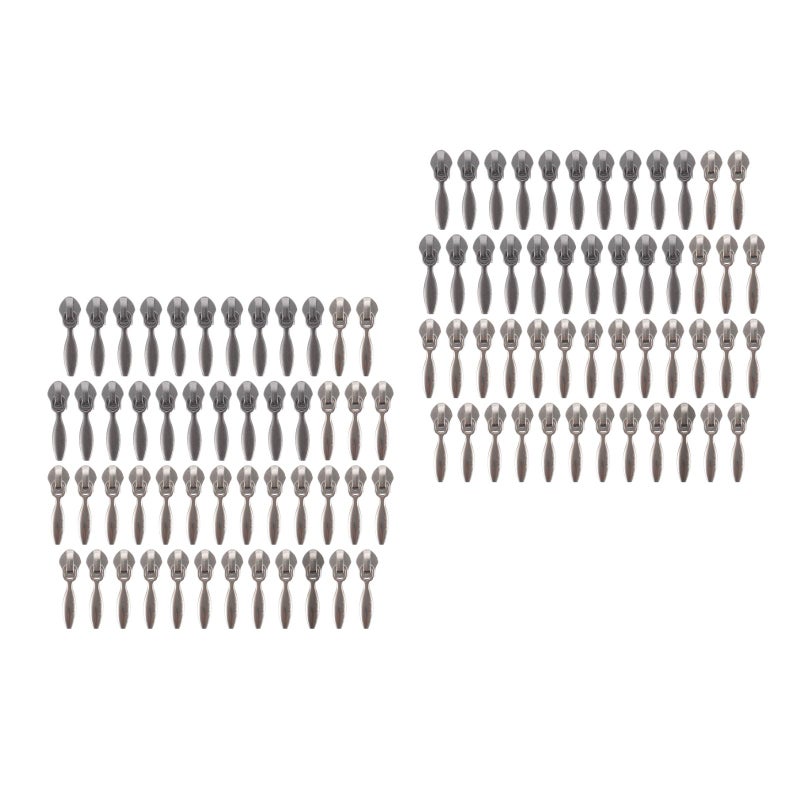 100 Pcs Bag Luggage Zipper Pullers Replacement Zipper ( , Black) - Image 1