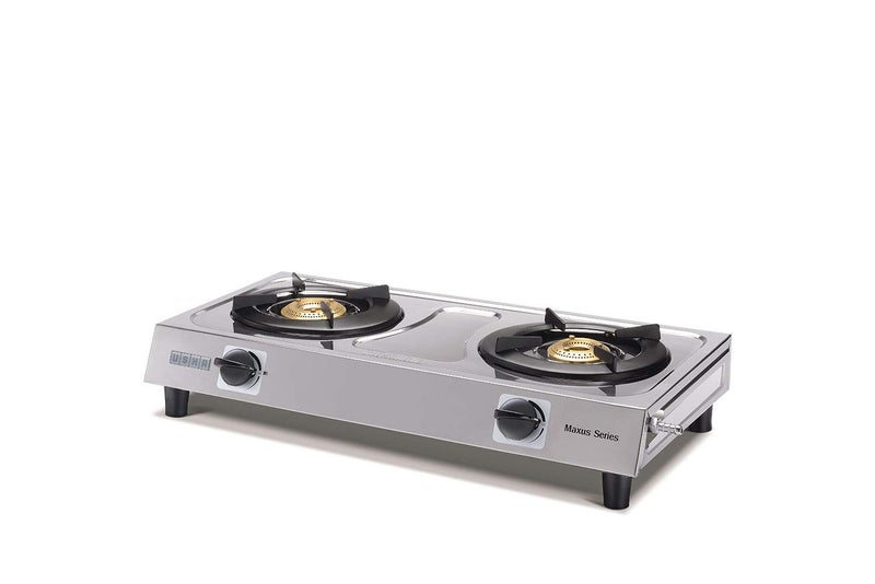 USHA Maxus Gs2 001 Stainless Steel Brass 2 Burners Cooktop (Silver, Manual Ignition) - Image 3