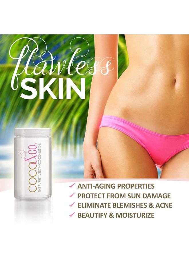 COCO&CO زيت جوز الهند للشعر والبشرة درجة الجمال 100% خام 8 أونصات - Image 5