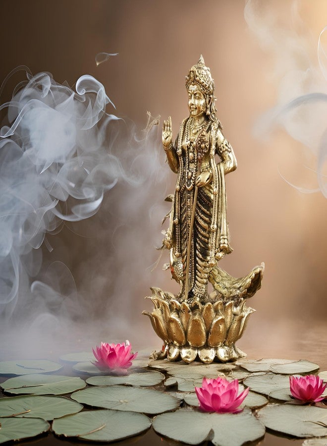 BEXCO Brass Lord Murugan Kartikeya Statue - 4 Inch Subramanya Idol with Vel and Peacock for Home Puja, Office Desk, and Car Dashboard, (4 inch) - Image 4