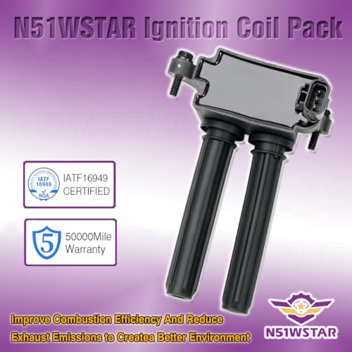 N51WSTAR Set of 8 Ignition Coil Pack Compatible with Chrysler Dodge Ram Jeep 300 Aspen Challenger Durango Magnum Charger Commander Grand Cherokee 05-19 5.7L 6.1L 6.4L Replacement for UF504 C1526 - Image 4