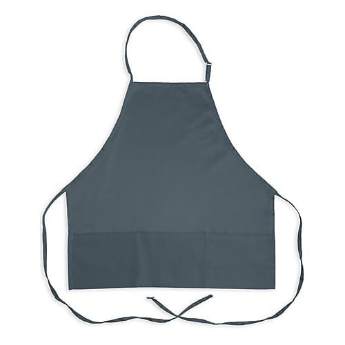 KNG Slate 3 Pocket Adjustable Bib Apron for Men and Women  Pack of 6