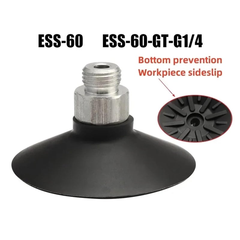 1Pcs Mechanical Hand Parts Sucker Industry ESV/ESS-60GT-G1/4 Special Vacuum Sucker for Unpacking Machine(L104-M14) - Image 3