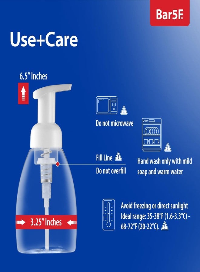 Bar5F Foaming Pump Bottle for Dr. Bronner's Castile Soap and All Generic Concentrated or Regular Soaps, 8.5-Ounce Clear - Image 5