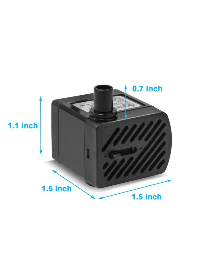 DATOO DaToo 50GPH 3W Small Submersible Water Pump Mini Fountain Pump Ultra Quiet For Aquarium Fish Tank Pond Statuary Hydroponics  - Image 2