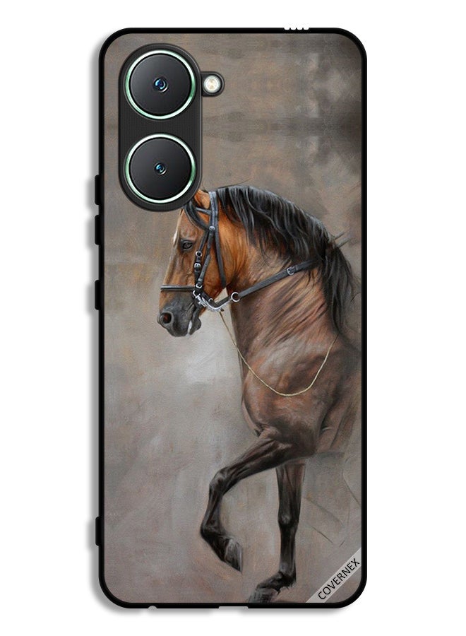 Covernex Vivo Y03 4G Protective Case Cover Vintage Picture Of Horse - Image 1