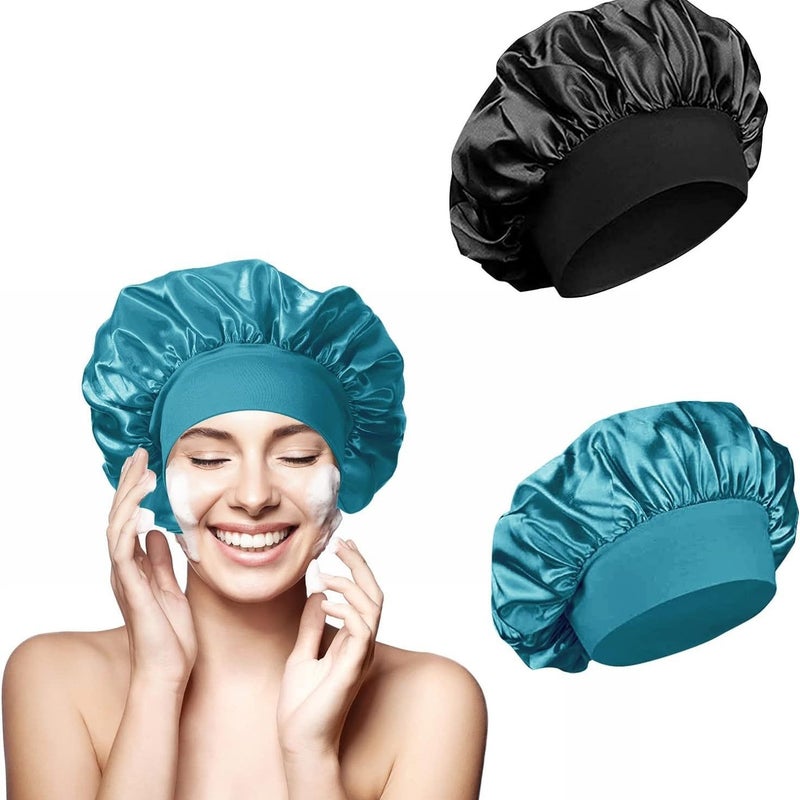 Explosions Wide-Brimmed Headscarf Month Shower Cap Beauty Salon Hair Care Cap Children'S Care Sanding Nightcap - Image 4