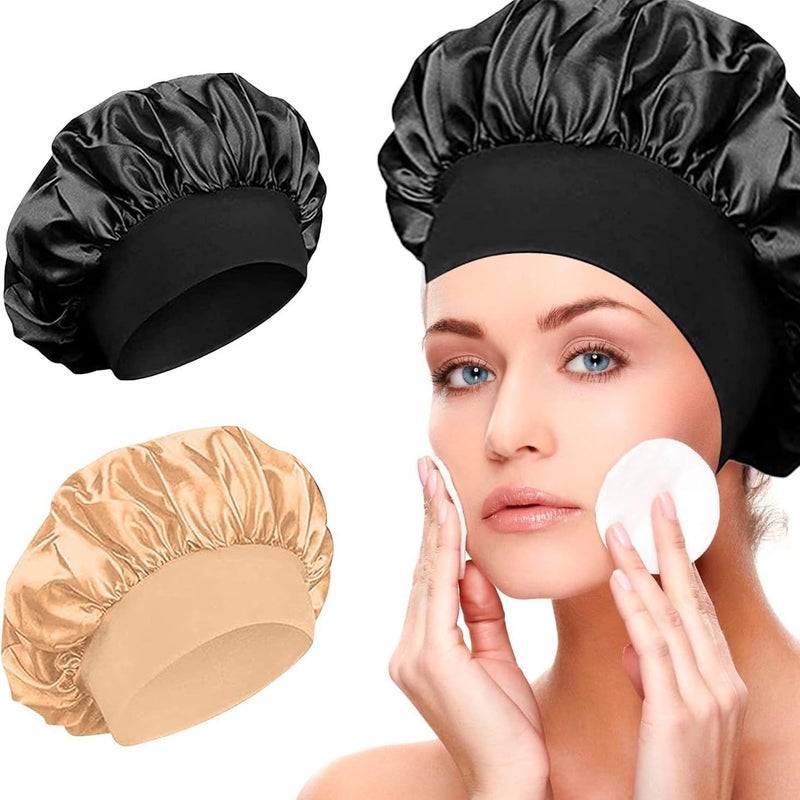 Explosions Wide-Brimmed Headscarf Month Shower Cap Beauty Salon Hair Care Cap Children'S Care Sanding Nightcap - Image 5