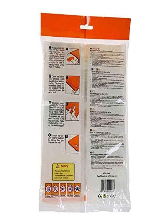 DHAVL Vacuum Storage Reusable Space Saver Bags for Clothes,Blankets, Quilt for Travel (50x60cm 4qty) - Image 2