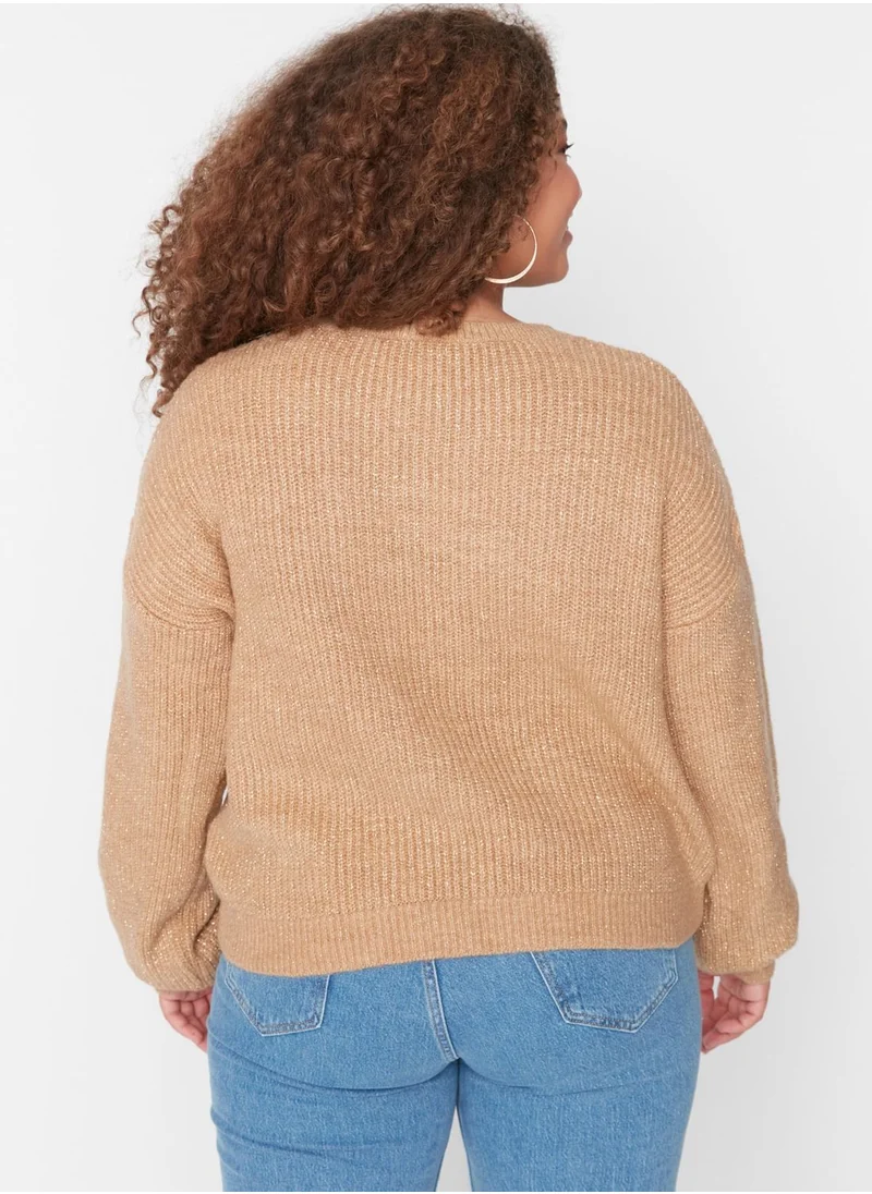 Trendyol Curve Crew Neck Knitted Sweater