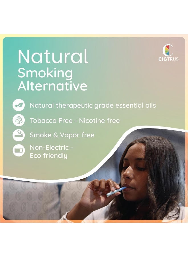 Cigtrus Craving Relief Inhaler, Natural Quit Smoking Substitute, Nicotine & Tobacco-Free, Cigtrus Non-Electric Solution (Citrus Grapefruit & Lemon Lime) - 6 Piece - Image 3