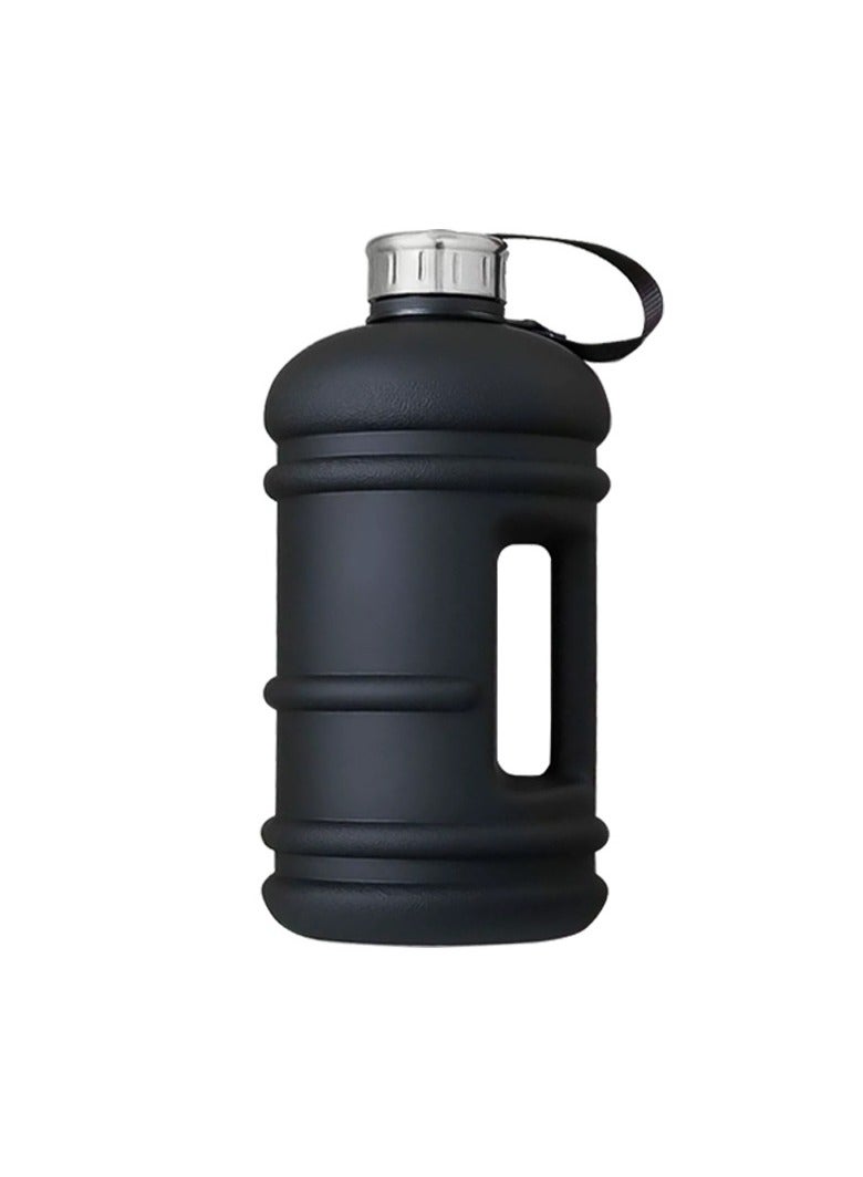 Generic 2.2L Half Gallon Water Bottle, 74oz Black Water Jug with Handle, 2.2 Liter Large Water Bottle Tritan Plastic Big Sports Jug, BPA Free Reusable Leak Proof Gym Drink Container - Image 1