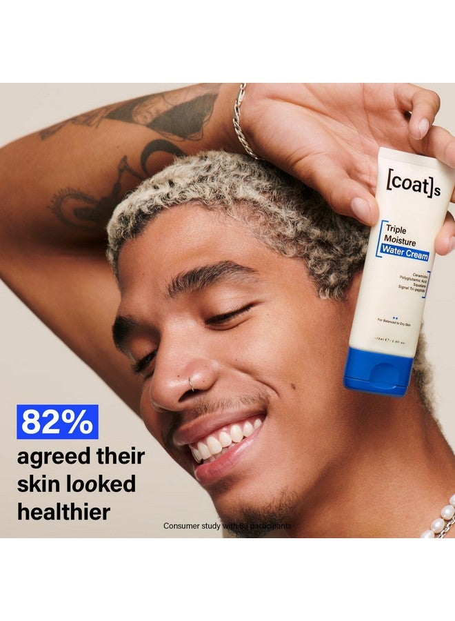 Coats COATS Triple Moisture Water Cream - Lightweight, Oil-Free Face Moisturizer - Protects the Skin Barrier for Long-Lasting Hydration - Dermatologically Approved, Designed for Teens + Young Skin - 2.5 oz - Image 5