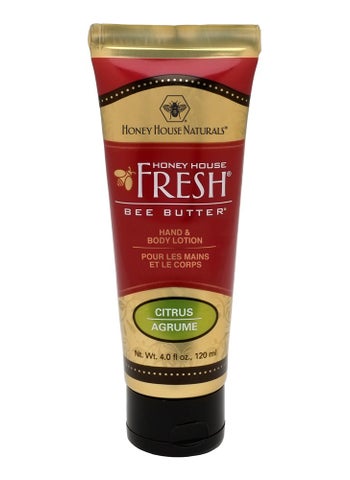 Honey House Naturals Honey House Naturals Bee Butter Tube Lotion Cream Citrus 4 Ounce 