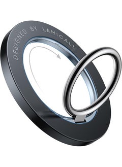 Lamicall Magnetic Phone Ring Holder For Magsafe Magnetic Finger Phone Ring Stand Holder Magnet Ring Grip Compatible With Iphone 16 15 14 13 12 Pro Max Plus Mini Mag Safe Accessories Misty Black  - Image 1