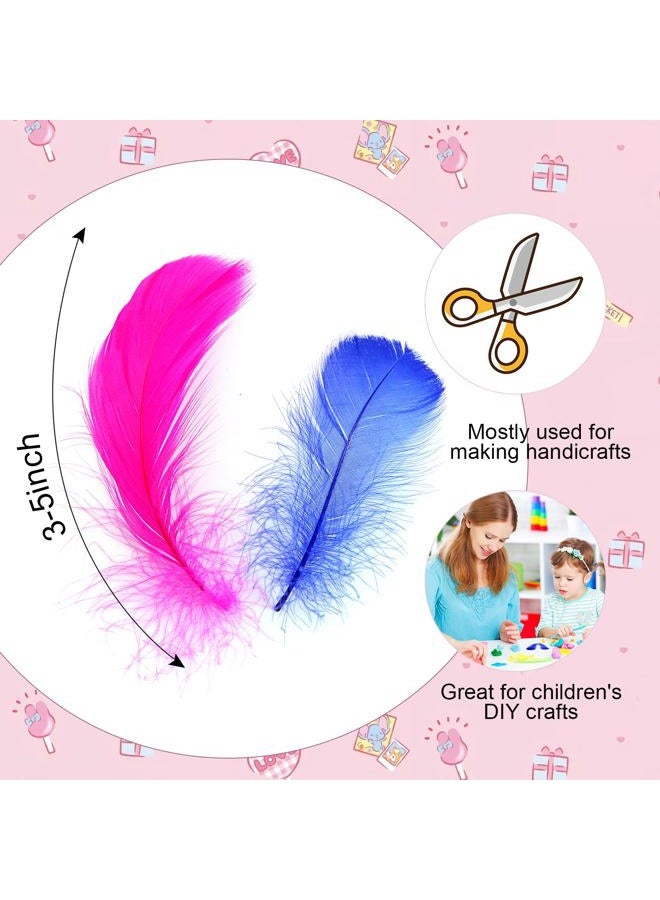 Lamar Feather 300pcs Colorful Feathers for Crafting,Dream Catcher Accessories,Art Projects,DIY Crafts,Handi Crafts,Wedding Party Decoration(Colorful) - Image 2