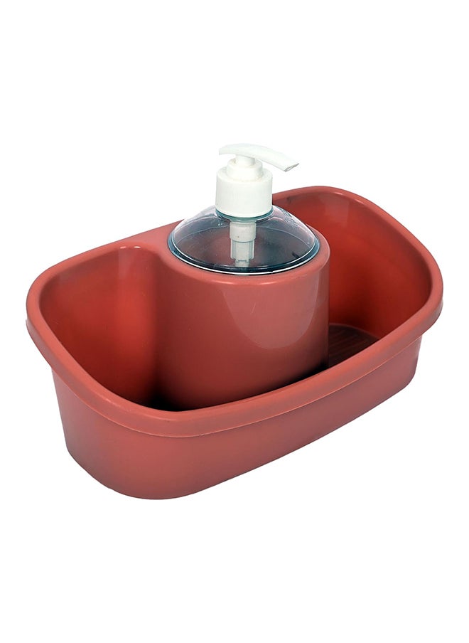 Home Pro Home Pro Kitchen Sponge Holder With Soap Dispenser Large And Deep Practical And Stylish Sink Organizer Soap Detergent Dispenser Pump Sink Dish Washing Soap Dispenser Multicolor  - Image 4