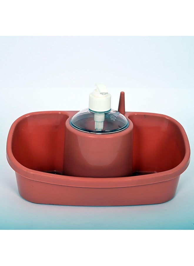 Home Pro Home Pro Kitchen Sponge Holder With Soap Dispenser Large And Deep Practical And Stylish Sink Organizer Soap Detergent Dispenser Pump Sink Dish Washing Soap Dispenser Multicolor  - Image 5