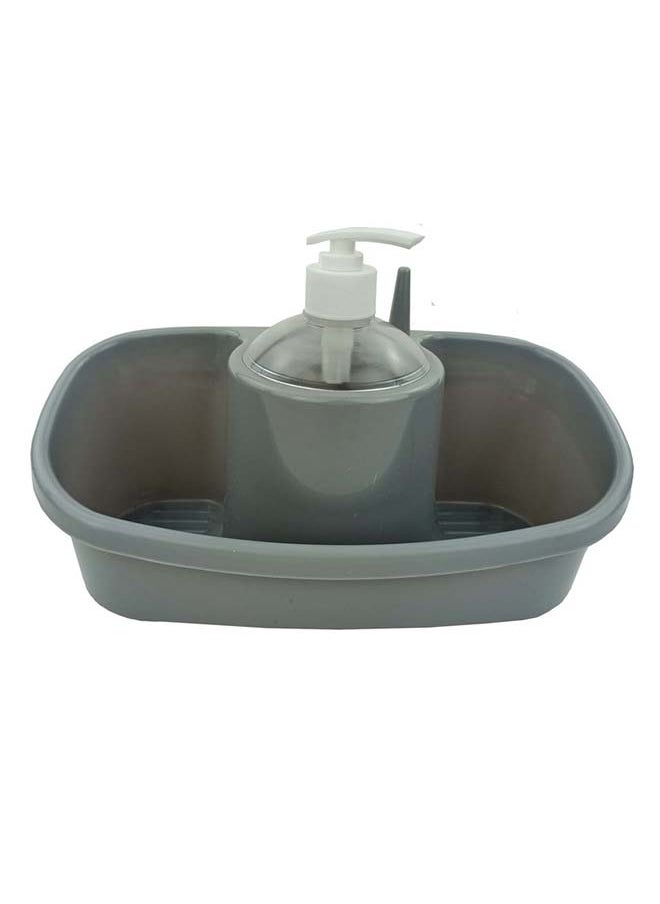 Home Pro Home Pro Kitchen Sponge Holder With Soap Dispenser Large And Deep Practical And Stylish Sink Organizer Soap Detergent Dispenser Pump Sink Dish Washing Soap Dispenser Multicolor  - Image 2