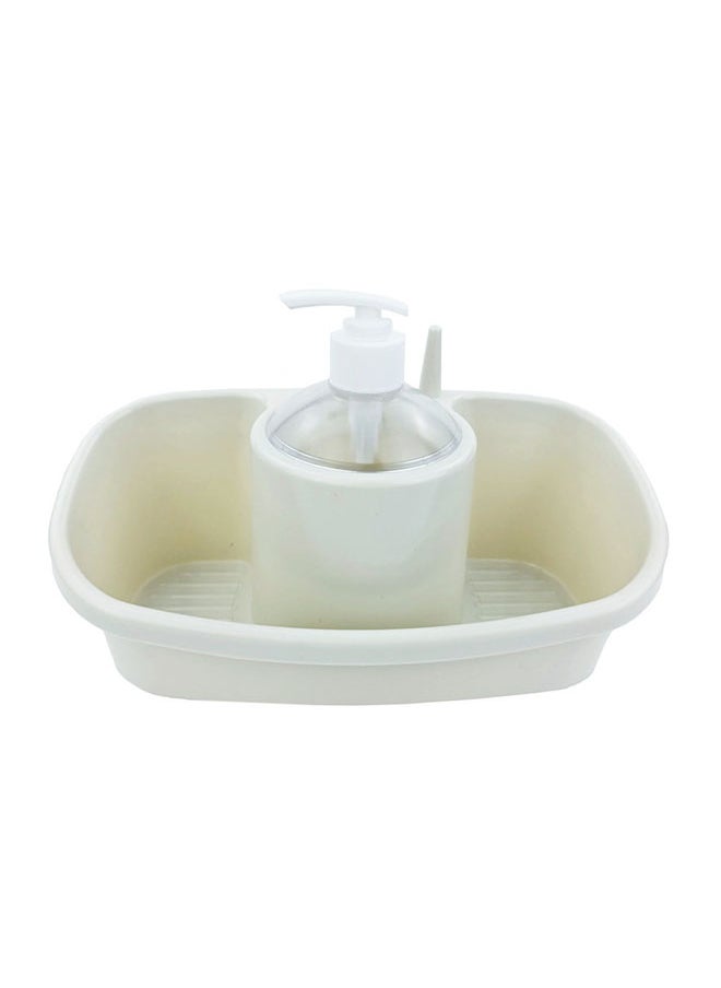 Home Pro Home Pro Kitchen Sponge Holder With Soap Dispenser Large And Deep Practical And Stylish Sink Organizer Soap Detergent Dispenser Pump Sink Dish Washing Soap Dispenser Multicolor  - Image 3