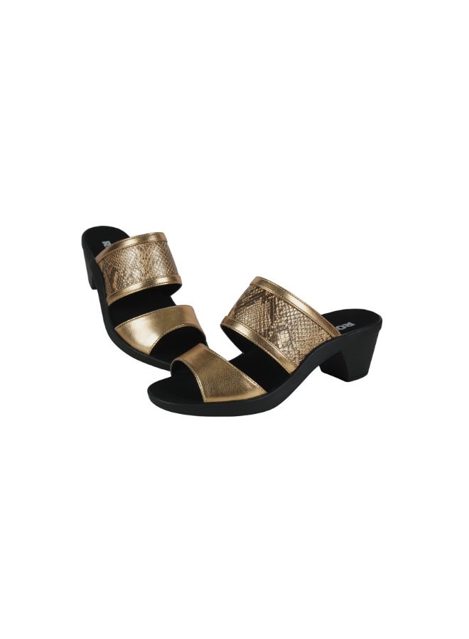 ROMIKA 117-390 Romika Ladies Block Heel Sandals 30503 Gold - Image 2