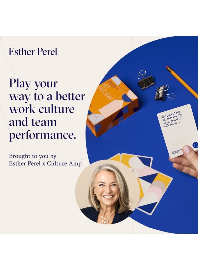 ESTHER PEREL أين يجب أن نبدأ؟ في العمل - بطاقات المحادثة لفرق ثقافة العمل - ألعاب المكتب وبناء الفريق للعمل - 100 بطاقة نقاط حديث لبناء الثقة والاتصال - Image 2