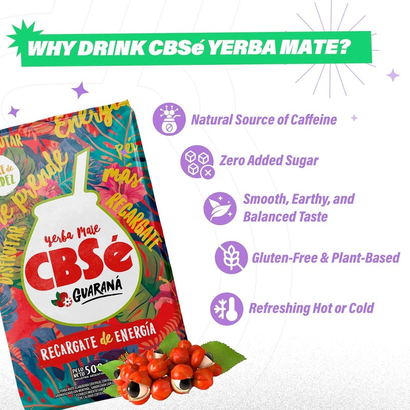 CBSe CBSé Guarana Flavor Yerba Mate - Energy Boost - Image 4