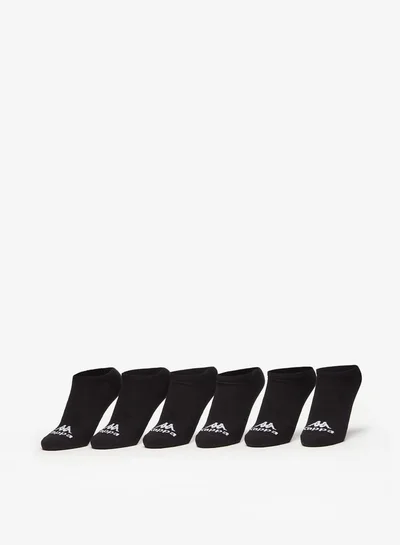 Kappa Women's Logo Print Ankle Length Socks - Set of 6