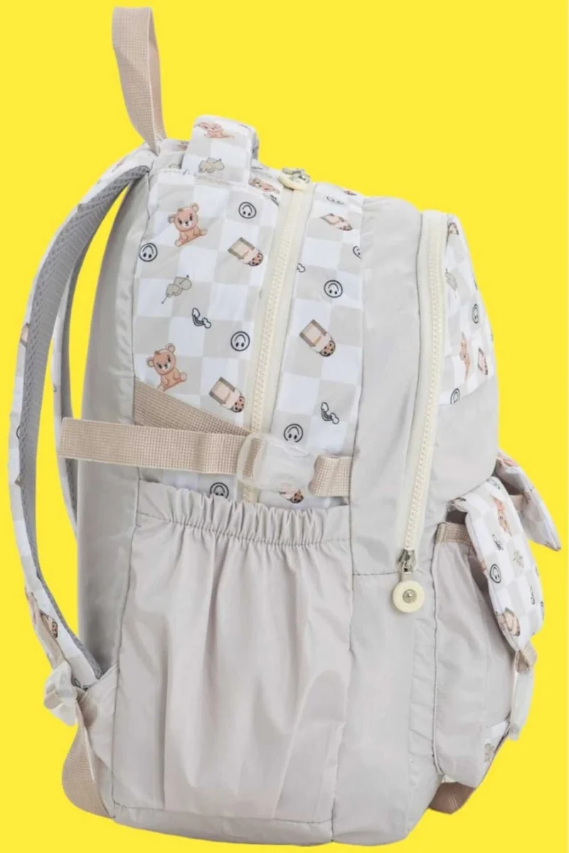 Tezzgelsin Unisex Waterproof Checkered Colorful School Bag Backpack