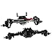 Pothyes Metal CNC Front Middle Rear Complete Portal Axle with Gear for 110 RC Crawler Axial SCX10 II Deadbolt 90046 90047 4x4 6x6 Upgrade Parts Black Front Rear - Image 4