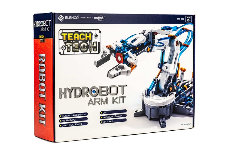 Elenco Teach Tech “Hydrobot Arm Kit”, Hydraulic Kit, STEM Building Toy for Kids 12+ - Image 1