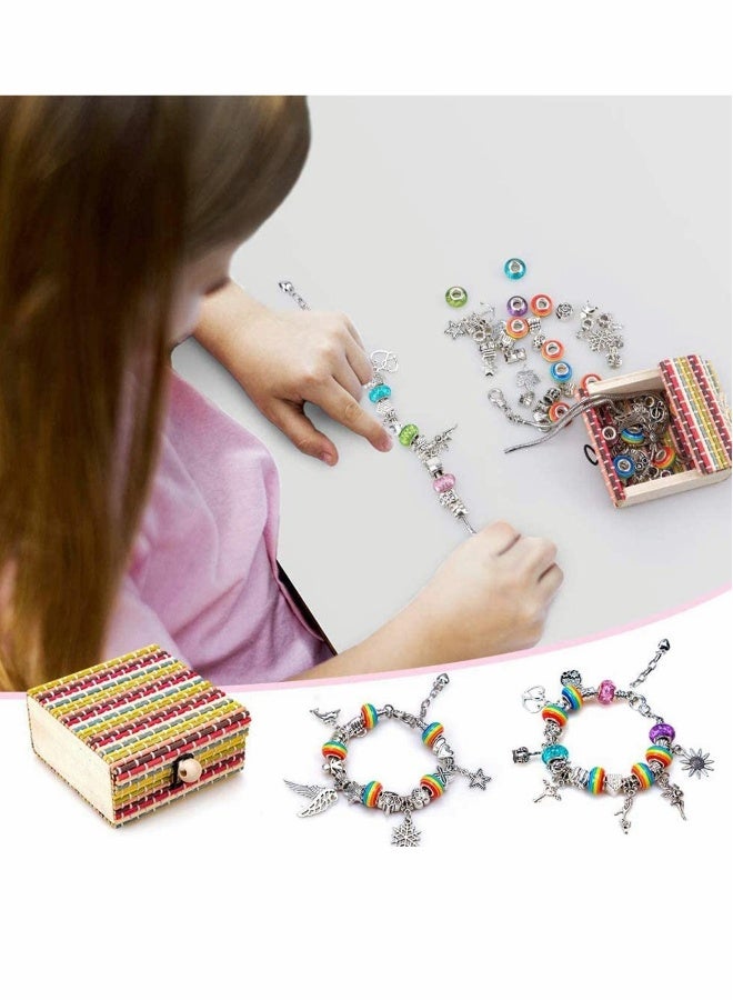 Bracelet Jewellery Making Kit for Girls, Diy Arts Craft Sets Kids Best Gift, and Crafts Friendship Age 8-12, Favor Girls - Image 2