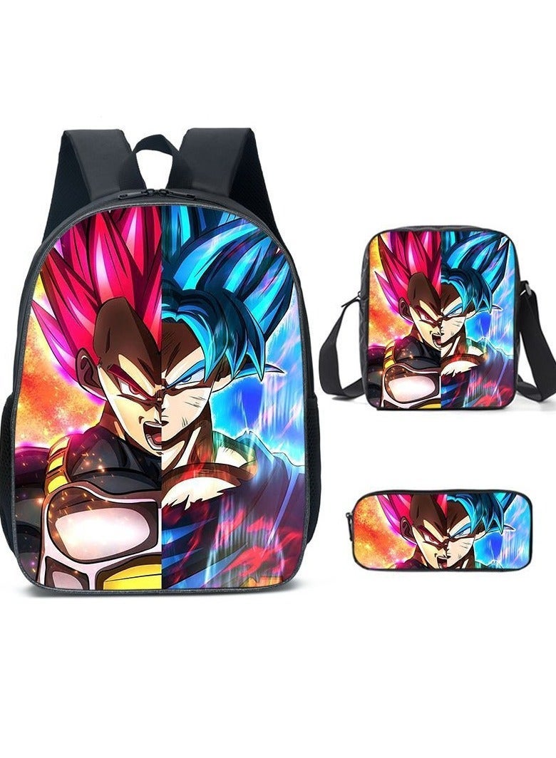 Dragon Ball Children's Three-piece Backpack  40*15*30cm