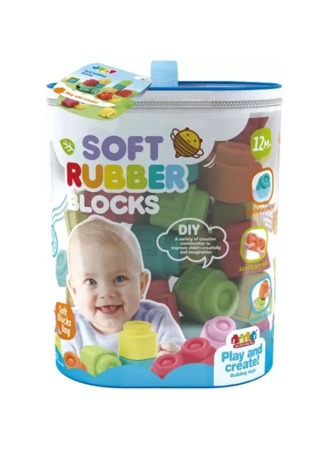 JDLT كتل بناء مطاطية ناعمة JDLT 36 قطعة 6121 - Image 1