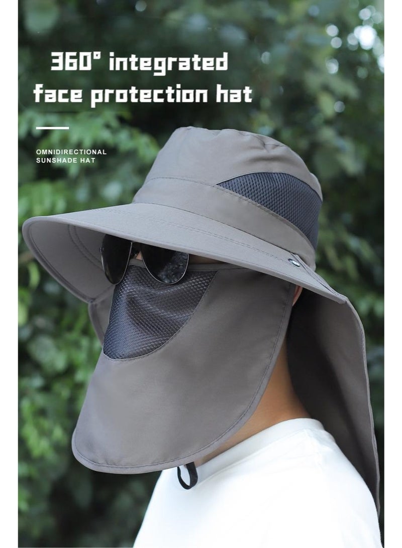 DELGREEN Sun Hats for Men Women Fishing Hat UPF 50+ Breathable Wide Brim Bucket Hats Summer UV - Image 5