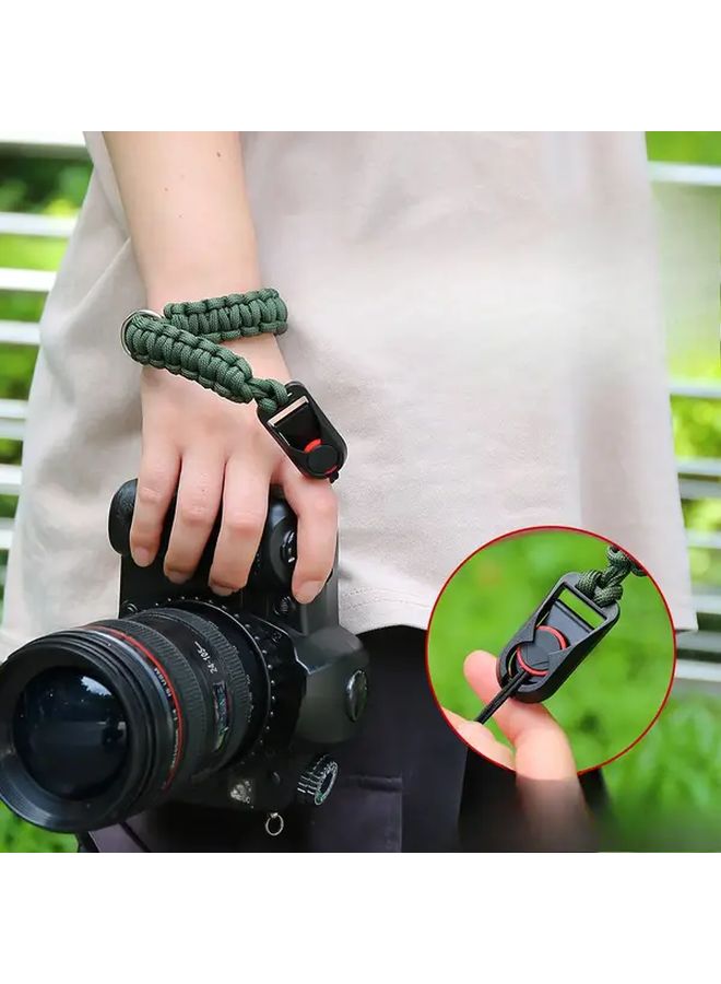 حبل سوار المعصم للإطلاق السريع باللون الأخضر للمصورين هدية مستقرة ومريحة - Image 5