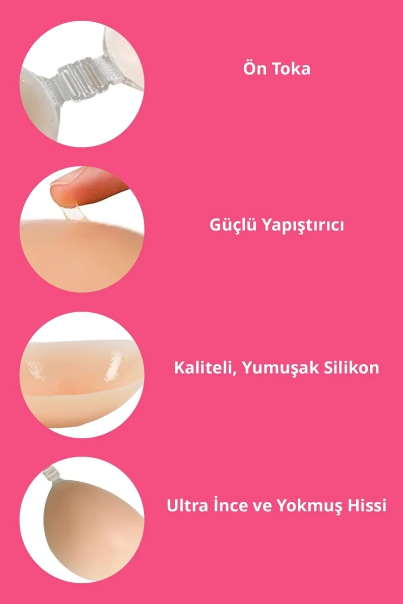 كوتن هيل Silicone Nipple Cover Strapless Adhesive Invisible Bra