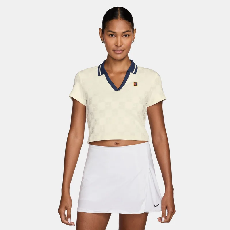 Women's NikeCourt Court Collection Dri-FIT Cropped Tennis Polo Shirt