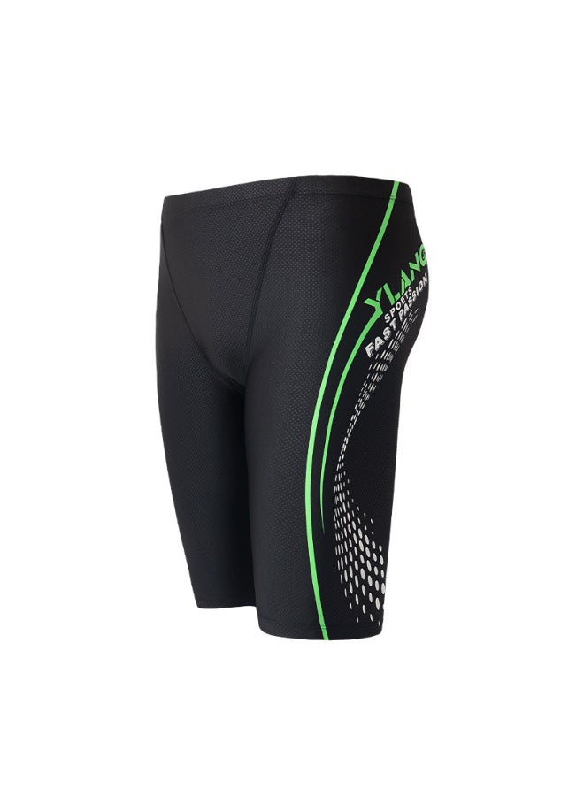 Men's Swimming Trunks Men's Swimming Trunks Five-point Boxer Hot Spring Anti-ddos Quick-drying Men's Professional Sports Training Swimming Trunks Customization
