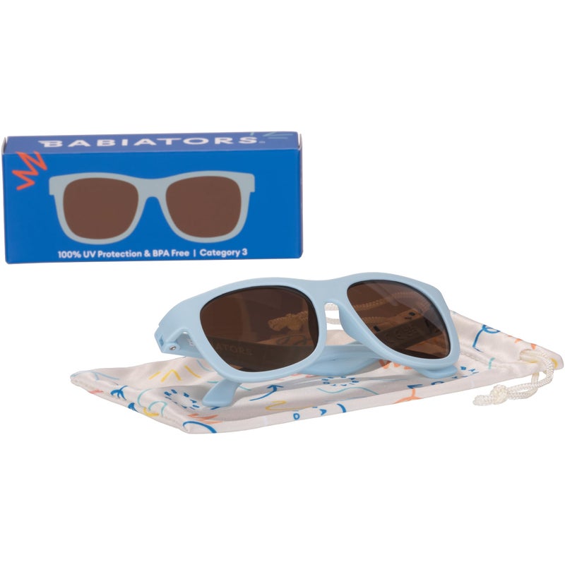 Babiators Originals Navigator | Baby Blue | Amber Lenses | Ages 0-2 - Image 4