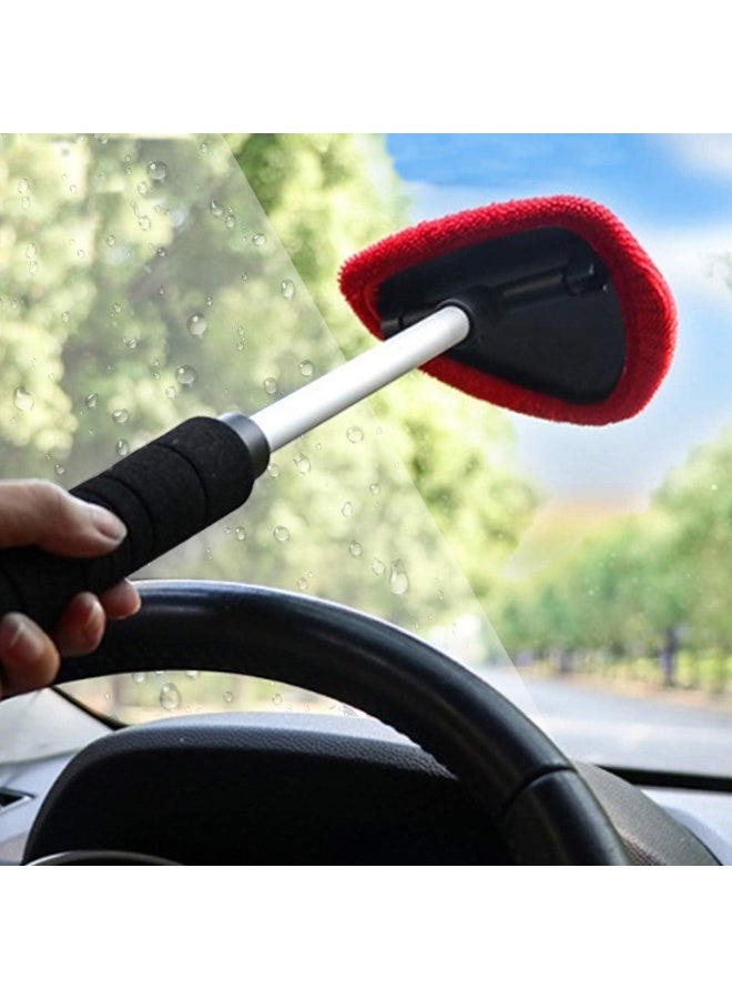 MGGi Windshield Cleaner Tool, Extendable Handle and Adjustable Triangular Shape Window Windshield Cleaner Kit - Image 2
