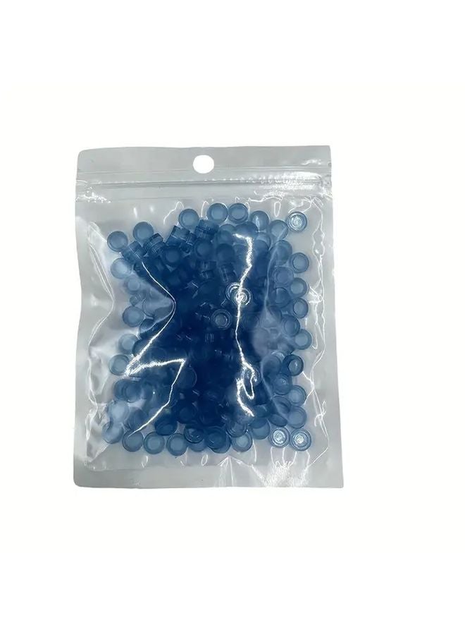 200pcs Light Blue Transparent 1x1 Flat Tile Dots Round Bricks MOC DIY Building Blocks Parts - Image 1